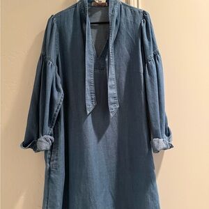 LOFT Blue Denim Dress